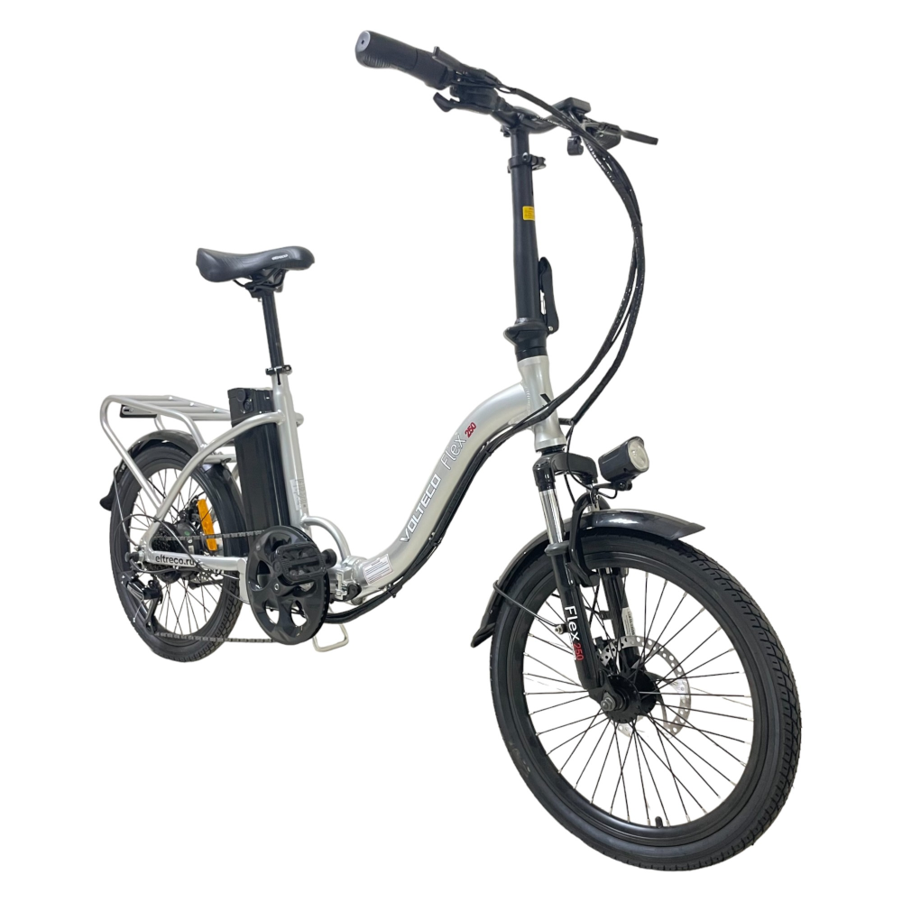 Электровелосипед Volteco FLEX серебристый 6