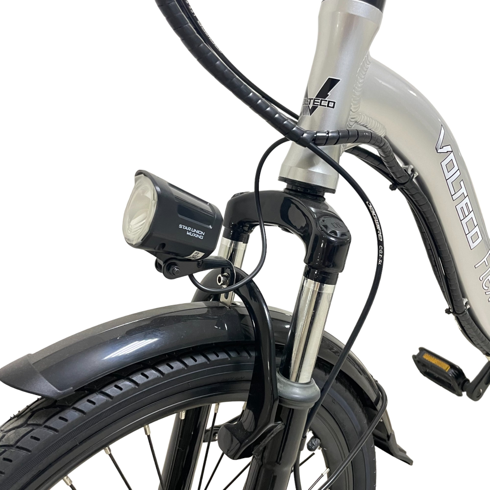 Электровелосипед Volteco FLEX серебристый 12