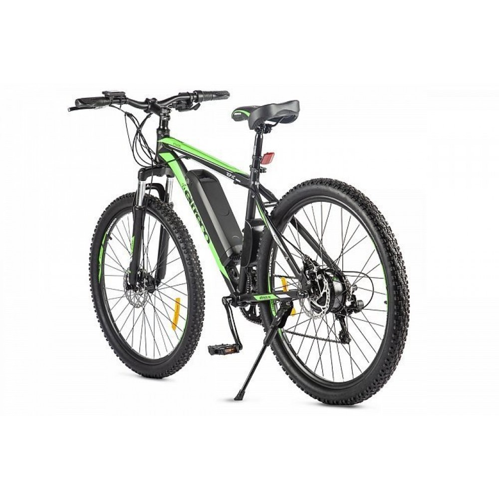 Электровелосипед велогибрид Eltreco XT 600 D (черно-зеленый) 1