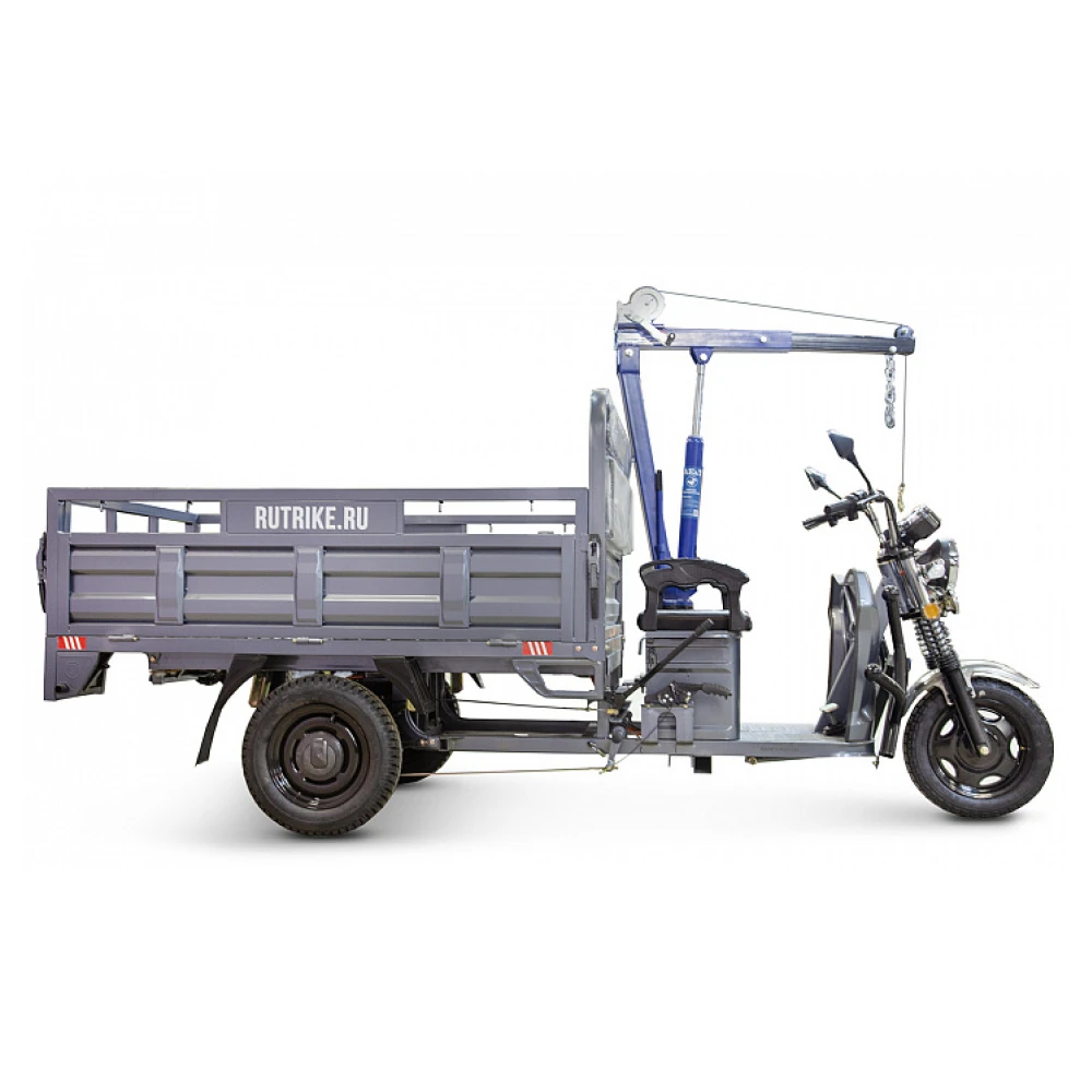 Грузовой электротрицикл Rutrike D4 NEXT 1800 60V1200W с краном для поднятия грузов 1